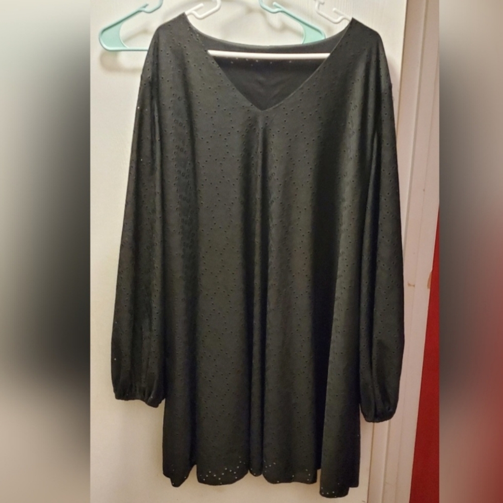 Curvy 3x black Oversized Boho Style Dress